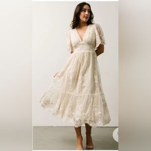 Baltic Born Clarissa Lace Midi Dress NWOT
